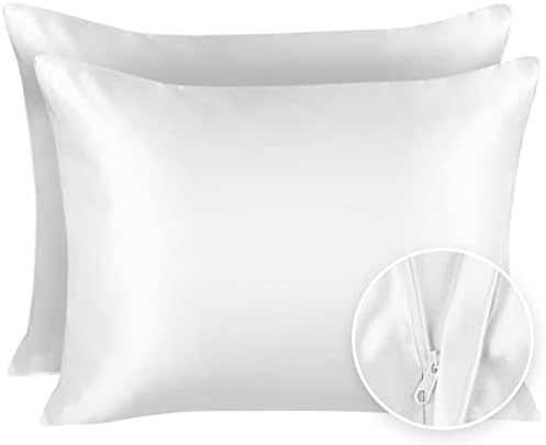 Blissford Satin Pillowcase Set of 2 with Zipper