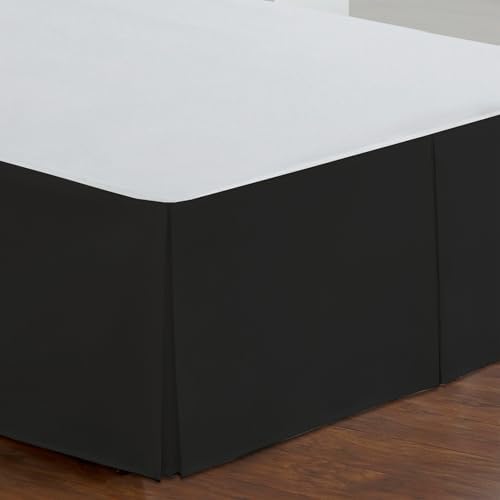 Fresh Ideas Tailored Poplin Bed Skirt King Black