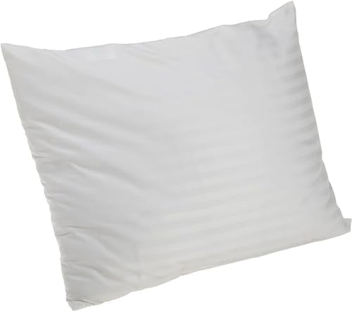 Continental Bedding 13x18 Inch Pillow Cover Protector 100 Cotton Zippered White Damask