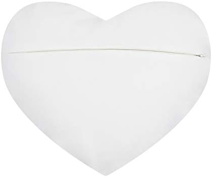 JWH 3D Flower Heart Shaped Throw Pillow Cover Bright Yellow