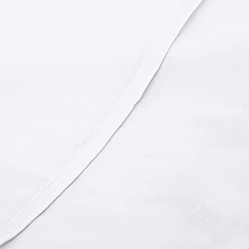 NTBAY 2 Pack White Cotton Pillow Shams 20x26 Inches 1