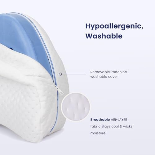 Contour Legacy Leg Knee Foam Support Pillow for Side Sleepers