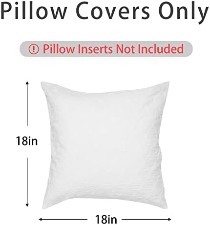 Eanpet Alphabet Throw Pillow Covers A-Z Letter Flowers 18x18 Inch