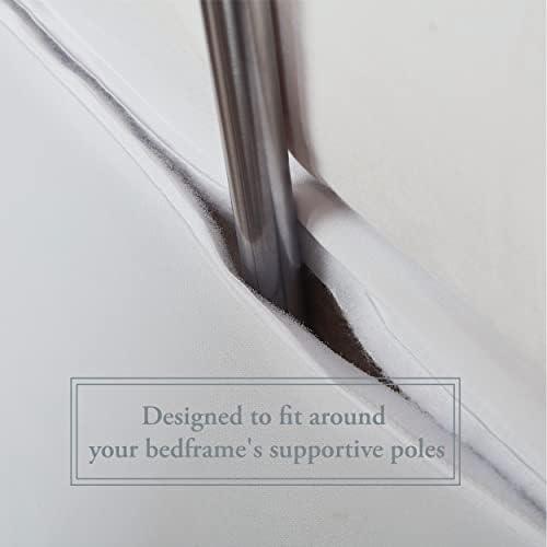 Bed Makers Wrap-Around Bed Skirt Queen White 15 Inch Drop