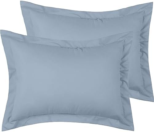 Mellanni Pillow Shams Set - 2 PC Blue Hydrangea 1