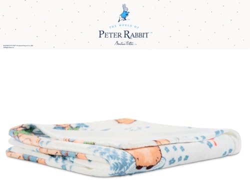 Franco Peter Rabbit Cozy Throw 46x60 Soft and Plush