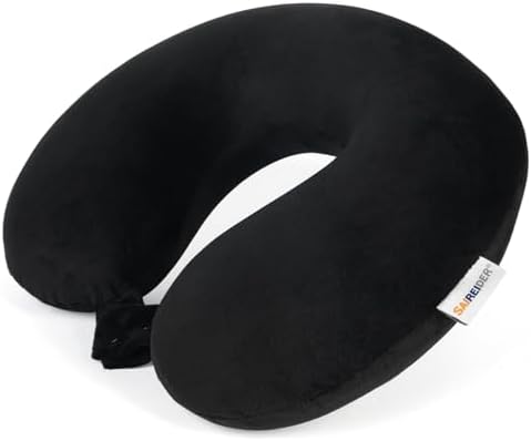 SAIREIDER Memory Foam Travel Pillow with Washable Cover