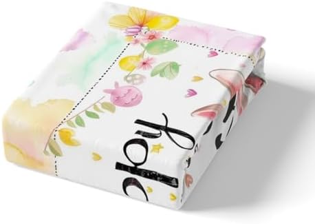 Homewish Happy Easter Fitted Sheet Twin Size with Pillowcase