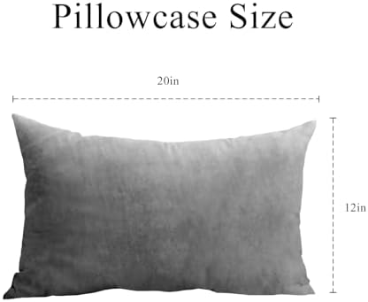 Jyumini Velvet Throw Pillow Covers 12x20 Inch Grey