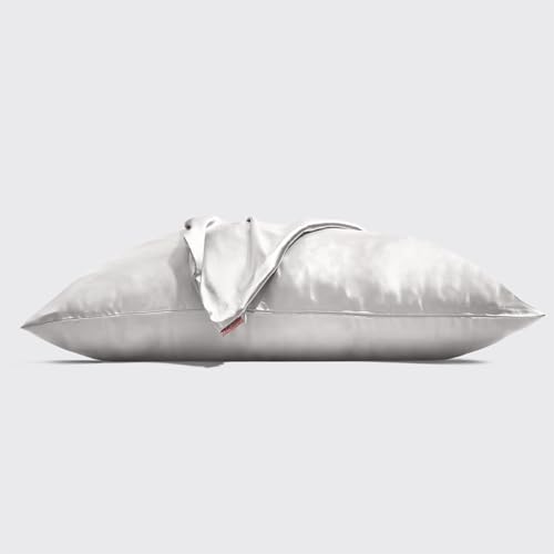 Kitsch Satin Pillowcase with Zipper - 19x26 Silver