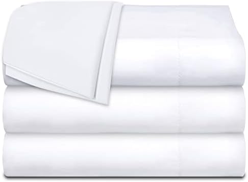 White Classic Twin Flat Sheets 3 Pack - 200 Thread Count