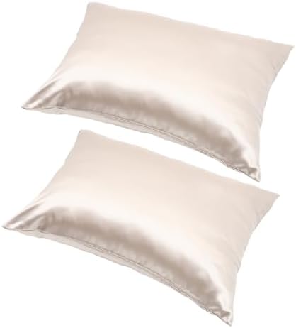 KICHOUSE 2pcs Elegant Bedroom Pillowcase with Zipper