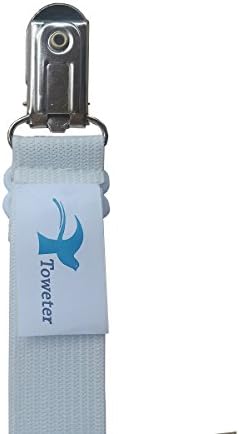 2 Pieces Adjustable Bed Sheet Fasteners with Metal Clips