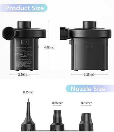 Drmeter Triple Power Air Mattress Pump