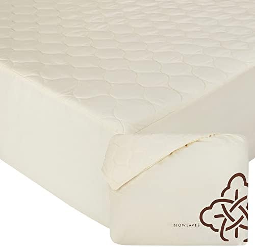 BIOWEAVES Organic Cotton Mattress Pad Cover Twin