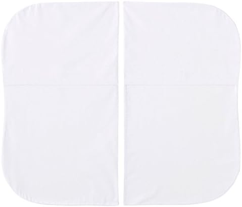 Halo Bassinest Fitted Sheet Set 2 Pack Solid White