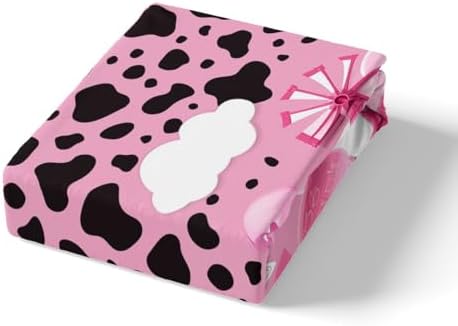 Castle Fairy Milk Cow Print Twin Sheet Set with Pillowcase 1