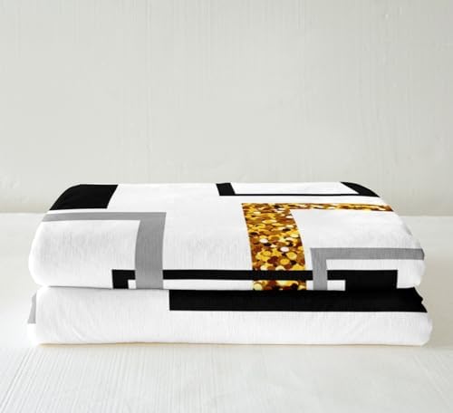 Erosebridal Geometric Fuzzy Throw Blanket 40x50 Inch