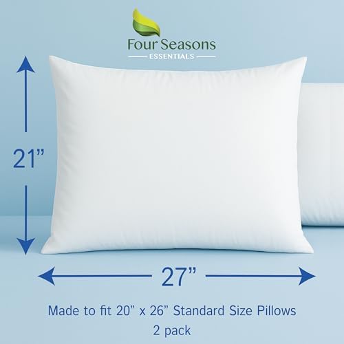 Four Seasons Essentials Standard Pillow Protectors Set of 2 1