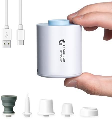 FLEXTAILGEAR Ultra-Mini Air Pump with USB Rechargeable Blue