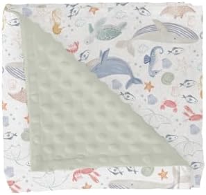 Boho Ocean Animals Baby Blanket - 30x40 Inches Soft Double Layer