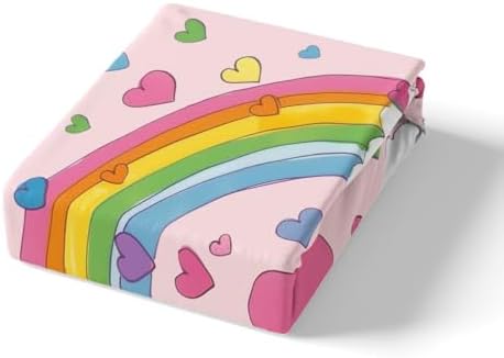 Homewish Cartoon Bear Fitted Sheet Set Twin Size with Pillowcase