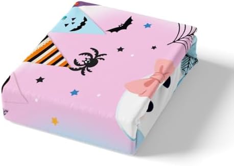 Homewish Cute Ghost Fitted Sheet Twin Size Set