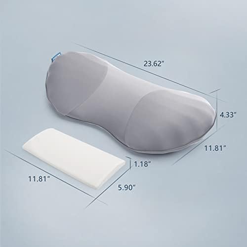 RESTCLOUD Adjustable Lumbar Support Pillow for Sleeping and Back Pain Relief