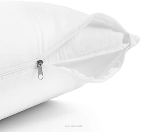 Linenspa Waterproof Pillow Encasement - 360 Protection White