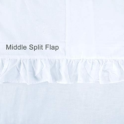 YINFUNG White Ruffled Pillow Shams Set of 2 20x30 Queen Size