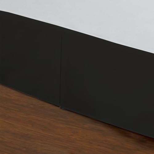 Fresh Ideas Tailored Poplin Bed Skirt King Black