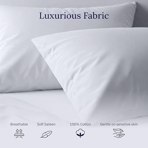 California Design Den 600 Thread Count Cotton Pillowcases Set of 2