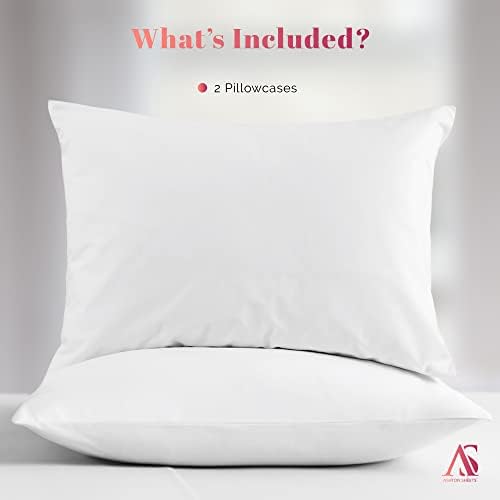 Ashton Sheets Luxury Egyptian Cotton Pillow Cases Set of 2