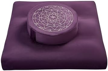 Ellier Zafu Zabuton Cushion Set - Purple