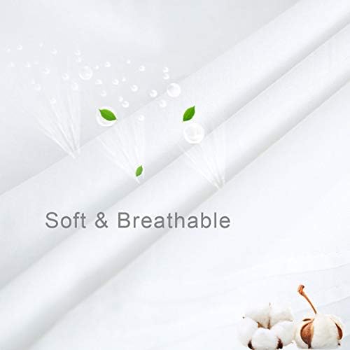 YINFUNG White Ruffled Pillow Shams Set of 2 20x30 Queen Size