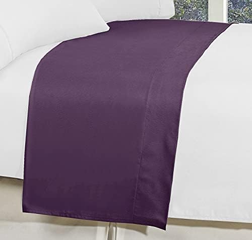 Elegant Comfort 6-Pack Flat Sheets Eggplant Purple