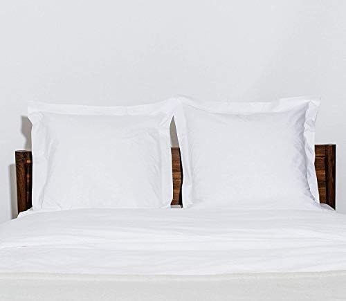 26x26 Euro Pillow Shams Set of 2 White 600 Thread Count 1