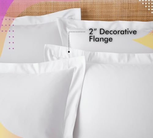 THREADZEN King Pillow Sham 20x36 Set of 2 600 TC Egyptian Cotton