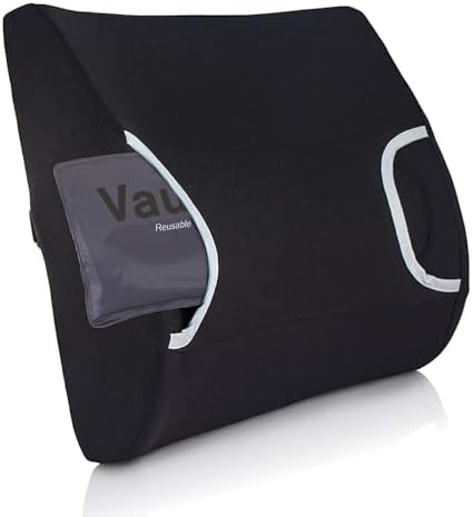 Vaunn Medical Lumbar Support Pillow with Heated Gel