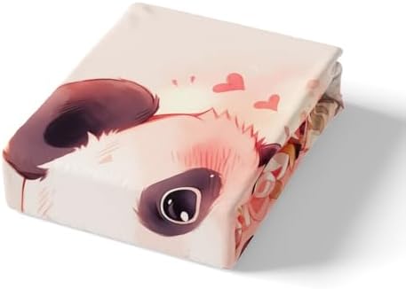 Feelyou Panda Bedding Set Twin - Cute 3D Print Duvet Cover Pillow Case