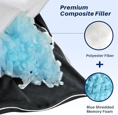 YZ HOME Cooling Body Pillow with Memory Foam and Washable Pillowcase