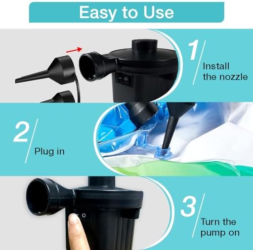 Inscool Electric Air Pump with 3 Nozzles