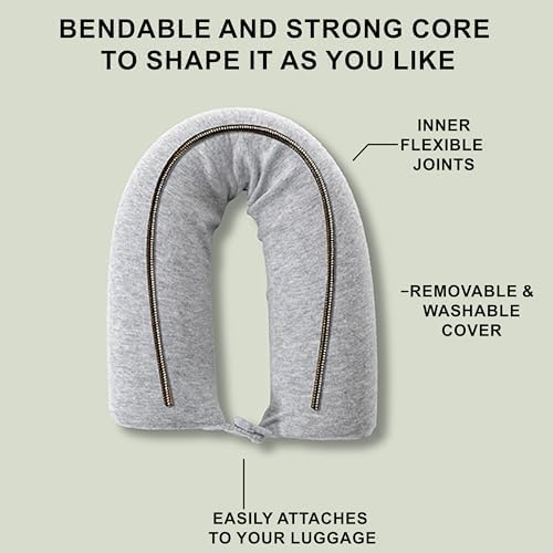 DotDot Twist Memory Foam Travel Pillow for Airplanes