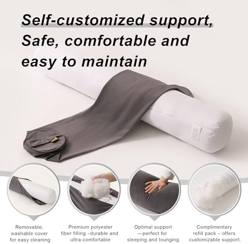 Adult Body Pillow 47 x 787 Inches Steel Gray