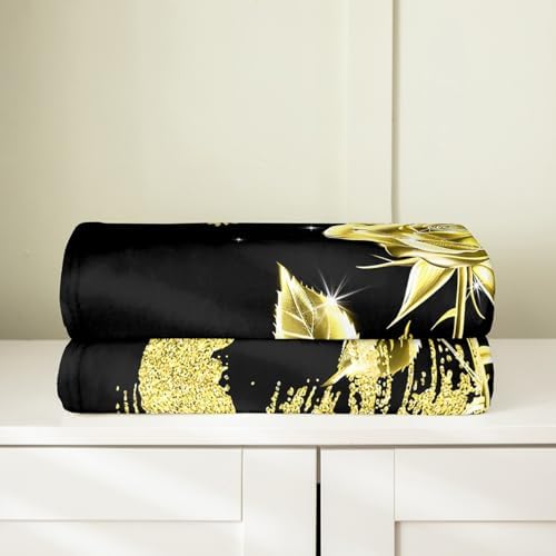 Erosebridal Shiny Rose Fleece Throw Blanket 40x50 Inch 1