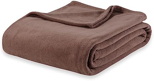 Berkshire Blanket Microfleece Twin Bed Blanket Taupe