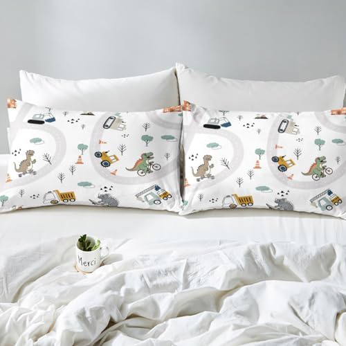 Castle Fairy Cartoon Car Kids Fitted Sheet Set Twin Size