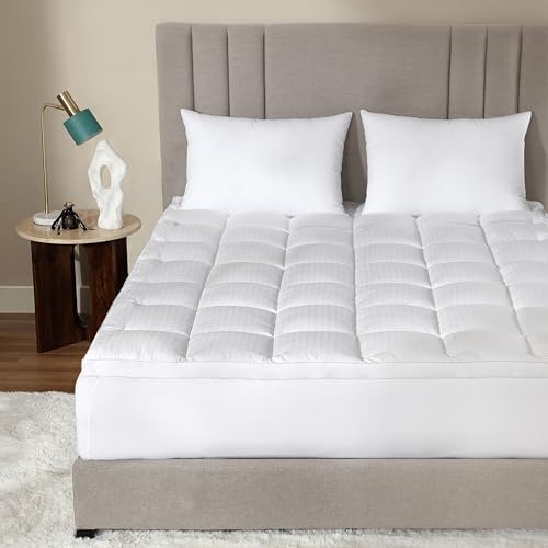 CirclesHome Twin XL Hybrid Mattress Protector Pad - Plush Thick and Fitted