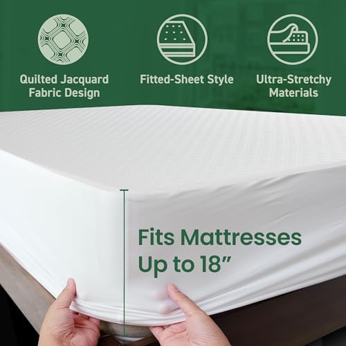 SafeRest Sleepure Waterproof Mattress Protector Twin Size