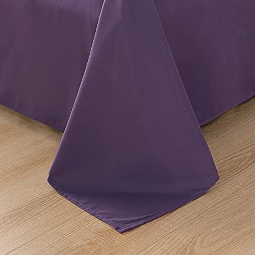 Elegant Comfort 6-Pack Flat Sheets Eggplant Purple